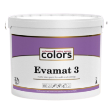 Colors Evamat 3 глибоко матова фарба з уповільненим часом висихання 9л